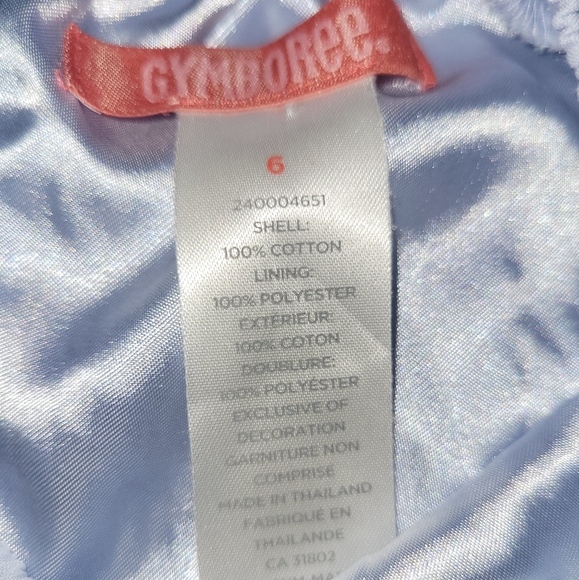 🪻Vintage Gymboree Petit Four Ruffled Blue Popover Blouse - Picture 4 of 4